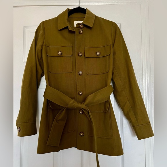 NWT Sezane Monique Jacket. Size 2. Color Khaki. - Picture 4 of 7
